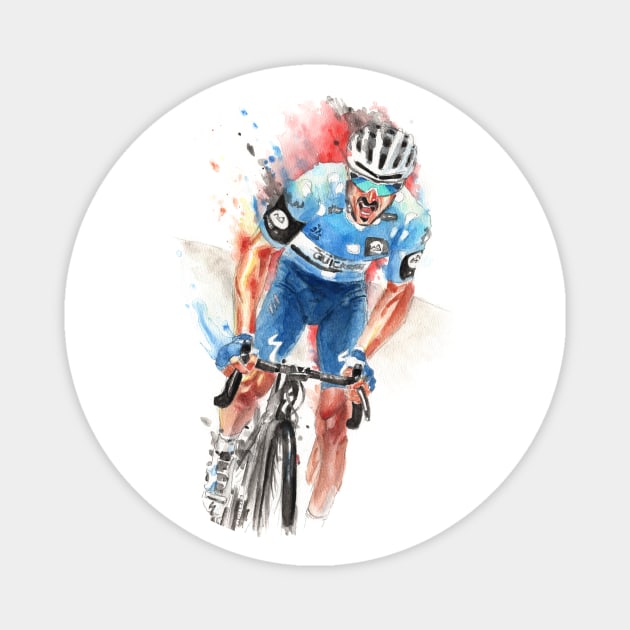 Julian Alaphilippe Magnet by benprenart